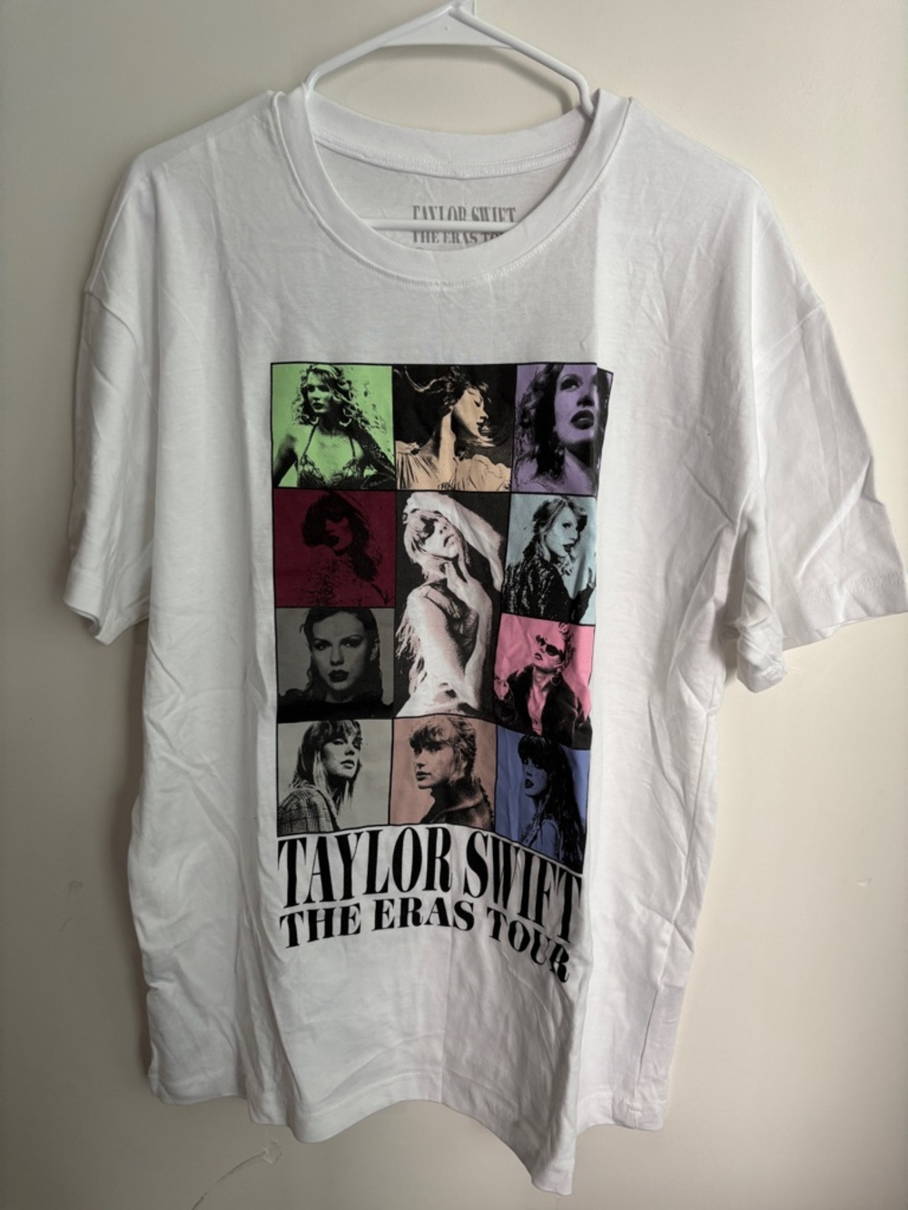 Taylor Swift The Eras Tour Concert Tee Merch White Tee Large